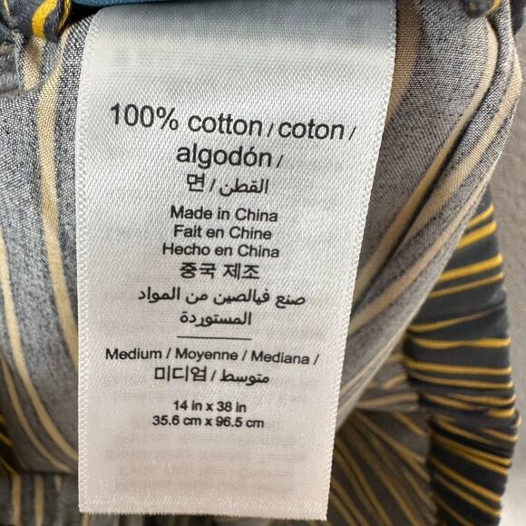 Harry Potter x Potterybarn Hufflepuff House Sateen Long Sleeve Pant Pajama Set M - Picture 12 of 16